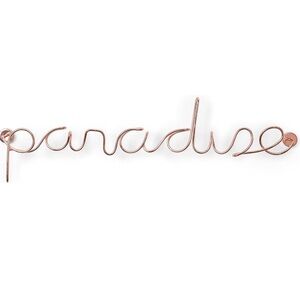 Paradise bent wire wall decor
